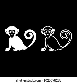 Monkey icon black color