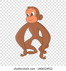 Monkey icon. Cartoon illustration of monkey vector icon for web