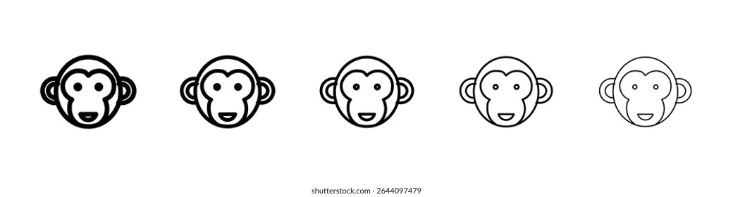 Monkey icon concept. graphic design, logo, Web, UI.