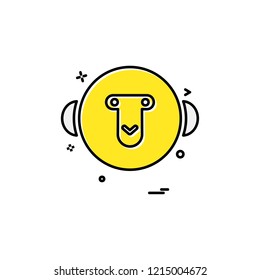 Monkey icon design vector