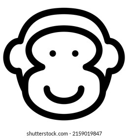 monkey icon design, vector illustration, best used for presentations