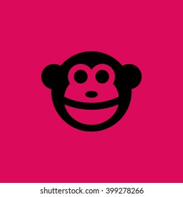 Monkey Icon. Eps-10.