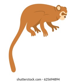 Monkey icon flat isolated on white background vector illustration