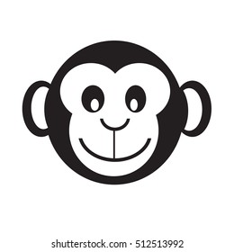 Monkey icon illustration design