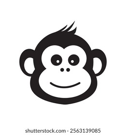 monkey icon illustration design template