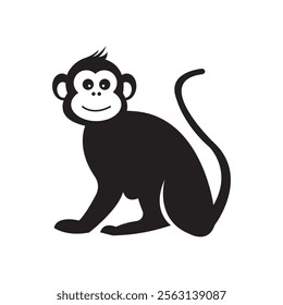 monkey icon illustration design template