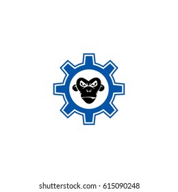 monkey icon to logo animal