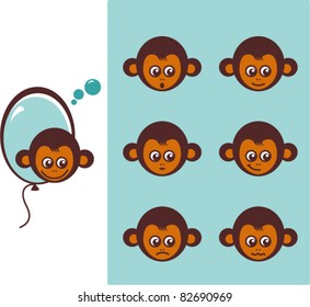 monkey icon, logo design