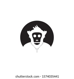 Monkey icon logo design vector illustration