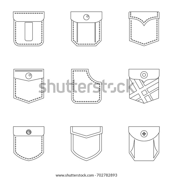 Monkey Icon Set Outline Set 9 Stock Vector (Royalty Free) 702782893