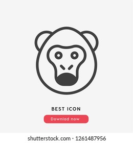 monkey icon vector