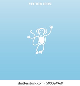 Monkey icon vector  icon.