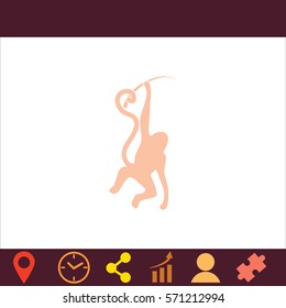 Monkey  icon. Vector design.