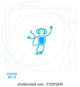 Monkey icon  icon. Vector design.