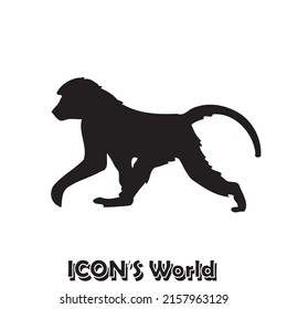 Monkey icon. Vector illustration eps10.