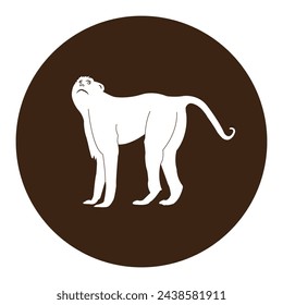 Monkey icon vector illustration symbol design