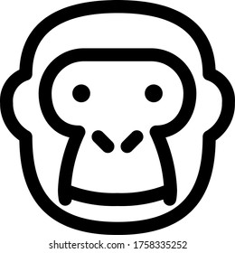 monkey icon vector for web and apps