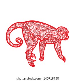 Monkey illustration- Chinese zodiac