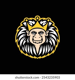 Monkey King Mascot Logo Animal Vector Design