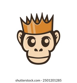 Monkey king mascot logo design