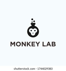 monkey lab logo. monkey icon