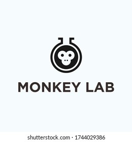 monkey lab logo. monkey icon