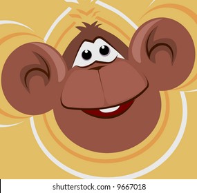 monkey laughing	