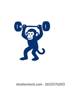 Um macaco levantando um sino