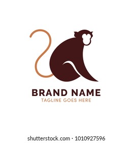 Monkey logo. Animal logo concept.