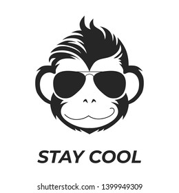 monkey logo animal vector design 