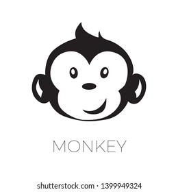 monkey logo animal vector design 