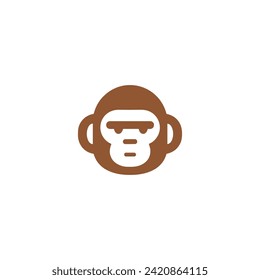 monkey logo design graphic template