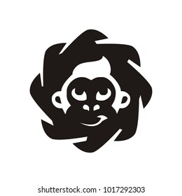 monkey logo design illustration