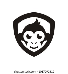 monkey logo design illustration