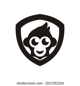 monkey logo design illustration