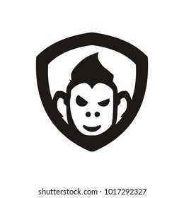 monkey logo design illustration