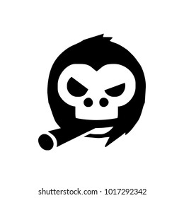 monkey logo design illustration