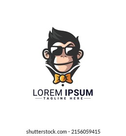 Logo-Design von Affen, Vektorgrafik