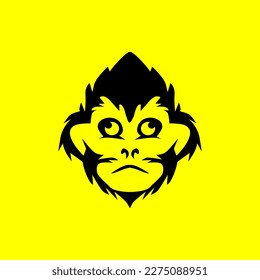 monkey logo, gorilla face, perfect for icon, logo, mascot, brand, etc.
