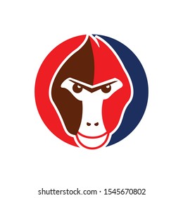 Monkey logo / monkey head logo design illustration