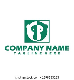 Monkey logo / monkey head logo design illustration vector design