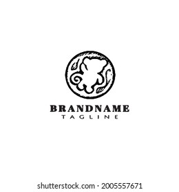 Design-Vorlage für das Logo eines Affen