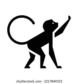 Monkey Logo. Icon design. Template elements