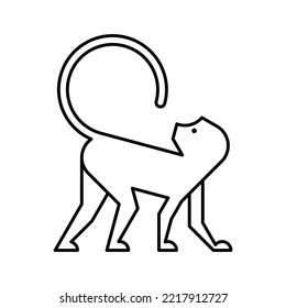 Monkey Logo. Icon design. Template elements