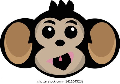 Monkey logo icon design - vector