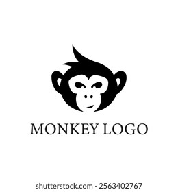 Monkey logo icon vector concept