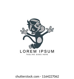 monkey logo template