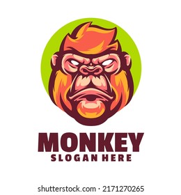 Monkey Logo Template Designs Vector