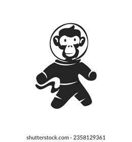 Monkey Logo template Isolated. Brand Identity. Icon Abstract Vector graphic
