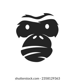 Monkey Logo template Isolated. Brand Identity. Icon Abstract Vector graphic
